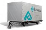 Hulco Rota-2 502x203 3000Kg met huif 210 Plateauwagen, Ophalen of Verzenden, Gebruikt