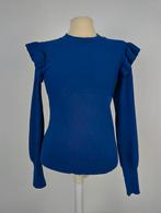 Vila royal blue ruffle shoulder sweater, Verzenden, Nieuw