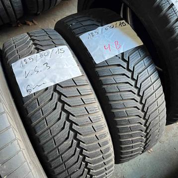 2 x Vredestein Snowtrac 3 185-60-15 Winterbanden 6mm beschikbaar voor biedingen