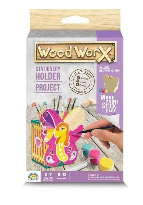 Wood WorX  Stationery Holder Project Craft Kit Butterfly - B, Hobby en Vrije tijd, Knutselen, Ophalen of Verzenden
