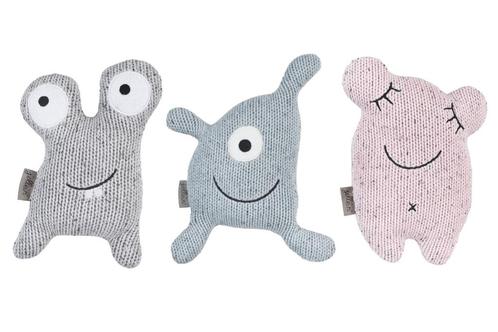 Jollein 3 Stuks Confetti Monster Knuffel, Kinderen en Baby's, Speelgoed | Knuffels en Pluche, Nieuw, Verzenden