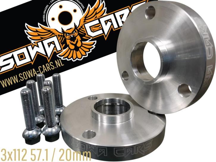 Spacers 20mm Smart Fortwo 3x112 57.1 4x100 60.1, Auto diversen, Tuning en Styling, Ophalen of Verzenden