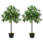 TRUUSK Set Van 2 Kunstmatige Laurierbomen, 90 Cm Kunstplante, Verzenden, Nieuw