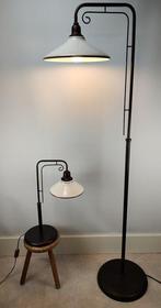 Frantzen - Staande lamp (2) - Messing, Opaline glas -