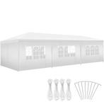 Paviljoen Miramas met 8 zijpanelen, waterdicht, 9x3m - wit, Tuin en Terras, Verzenden, Nieuw