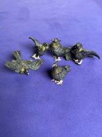 sculptuur, 5 pigeons plomb de Nuremberg - 3.5 cm - Lood