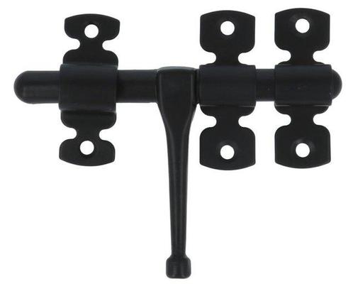 AMIG Deurgrendel mat zwart 120 x Ø12 mm, Doe-het-zelf en Verbouw, Hang- en Sluitwerk, Nieuw, Ophalen of Verzenden