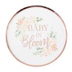 Floral Baby In Bloom Bordjes (8st), Ophalen of Verzenden, Nieuw