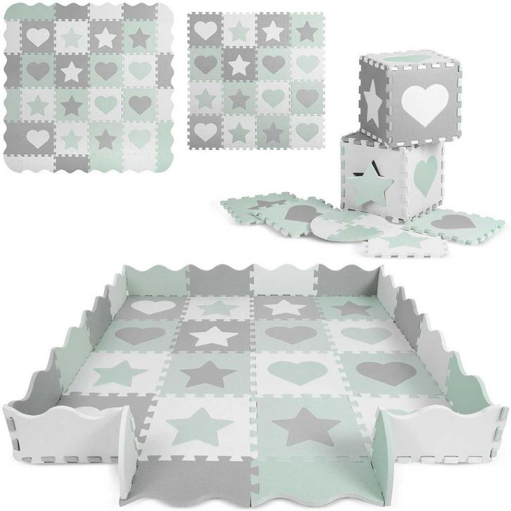 Puzzelmat voor kinderen 150x150 cm waterdicht antislip gr..., Kinderen en Baby's, Speelgoed | Educatief en Creatief, Nieuw, Ophalen of Verzenden
