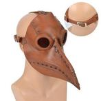 Pestdokter masker (leather look bruin / steampunk style), Nieuw, Verzenden