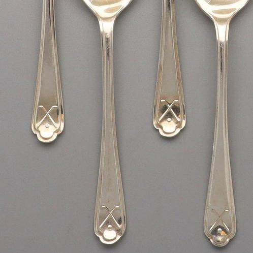 Walken &amp; Hall, Golf Thema - Koffielepel (6) - .925 zilver, Antiek en Kunst, Antiek | Goud en Zilver