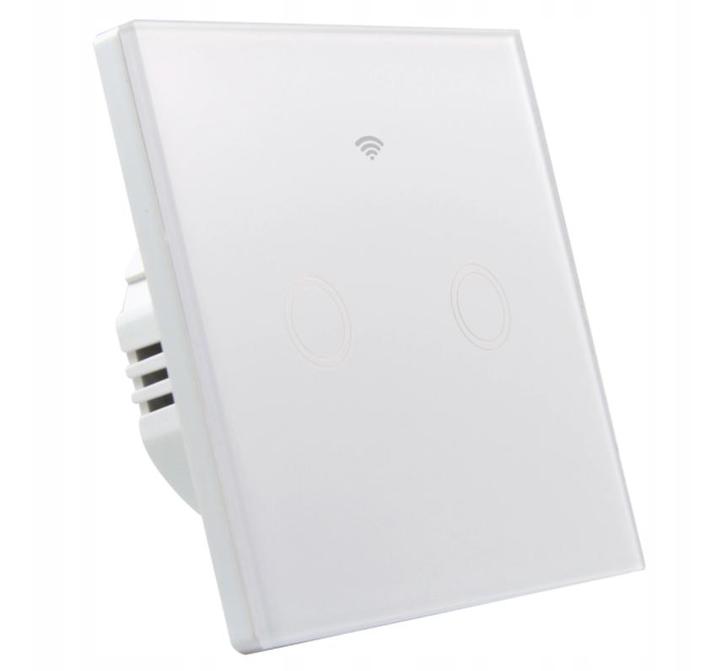Smart wandschakelaar wit - Tweevoudig - 300W - SmartLife, Hobby en Vrije tijd, Elektronica-componenten, Nieuw, Ophalen of Verzenden