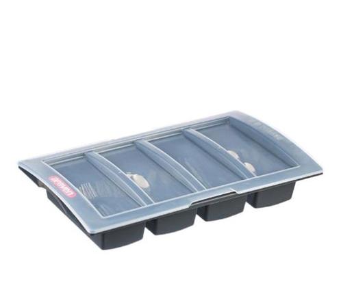 Donkergrijze bestekbak met deksel | 10(h)x32,5(b)x53(d)cm, Zakelijke goederen, Horeca | Overige, Verzenden