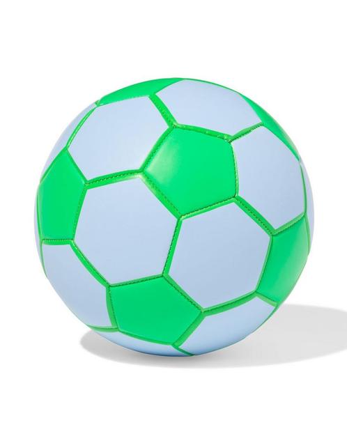 HEMA Voetbal maat 5 22cm blauw-groen 3=35% / 2=25% / 1=15%, Kinderen en Baby's, Speelgoed | Buiten | Los speelgoed, Nieuw, Verzenden