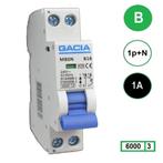 Gacia installatieautomaat 1P+N B1 6KA - M80N-B01, Doe-het-zelf en Verbouw, Elektra en Kabels, Ophalen of Verzenden, Nieuw
