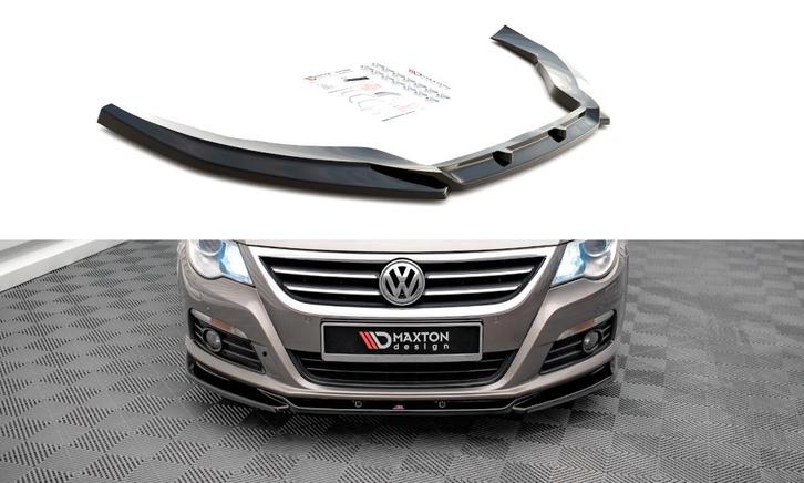Voorspoiler V.4 VW Passat CC Maxton Glans Zwart, Auto-onderdelen, Carrosserie en Plaatwerk, Ophalen of Verzenden