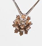 DD Gioielli - Ketting met hanger - 18 karaat Witgoud, Geel