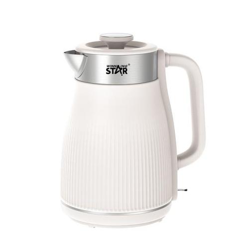 Winning Star St-6022 Waterkoker 1.8 Liter 1500w  Wit, Witgoed en Apparatuur, Waterkokers, Nieuw, Ophalen of Verzenden