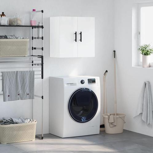vidaXL Wandkast 60x31x60 cm bewerkt hout hoogglans wit, Huis en Inrichting, Kasten | Overige, Nieuw, Verzenden