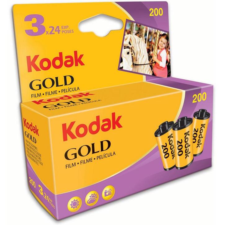 Kodak Gold 200 GB 135-24 (3 pcs), Audio, Tv en Foto, Fotocamera's Analoog, Nieuw, Kodak, Ophalen of Verzenden