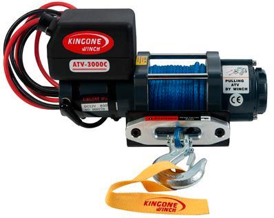 KingOne Winch - ATV-3000C Synthetic Rope, Doe-het-zelf en Verbouw, Lieren en Takels, Ophalen of Verzenden