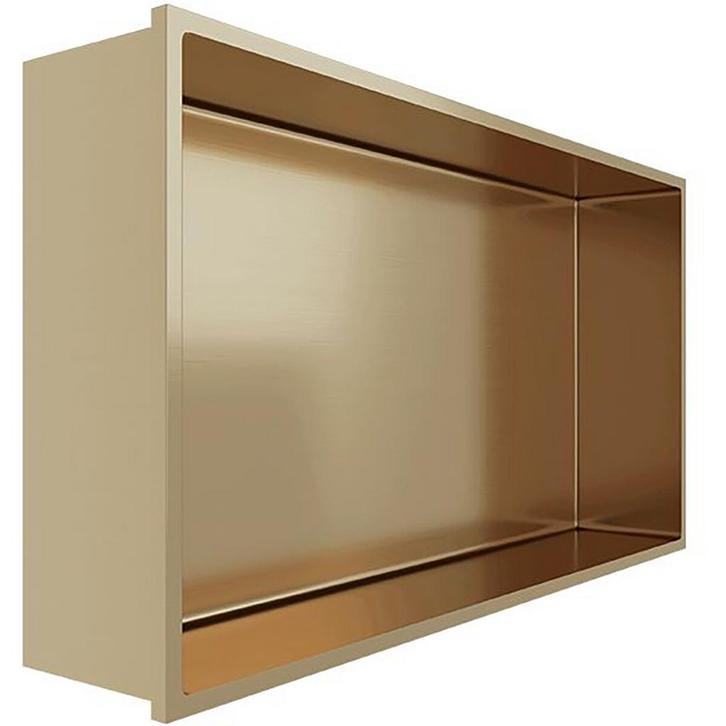 Inbouwnis - Leoni Nima - 30x60x10cm - Geborsteld Goud, Doe-het-zelf en Verbouw, Sanitair, Nieuw, Rvs, Ophalen of Verzenden
