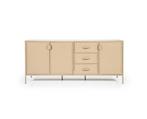 Dressoir Industrieel  3drsladen 185x47cm - zand | Eleonora, Huis en Inrichting, Kasten | Dressoirs, Ophalen of Verzenden, Nieuw