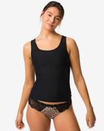 HEMA Dames top met ingebouwde cups smoothing zwart, Verzenden, Zwart