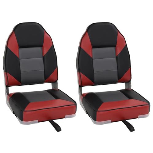 vidaXL Bootstoelen 2 st inklapbaar met hoge rugleuning, Watersport en Boten, Bootonderdelen, Nieuw, Verzenden