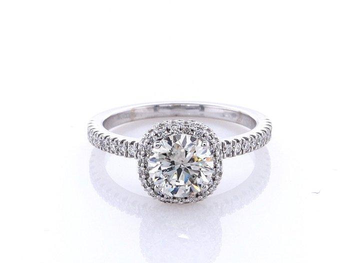 Ring - 14 karaat Witgoud - 1.41ct. tw. Diamant (Natuurlijk, Sieraden, Tassen en Uiterlijk, Ringen