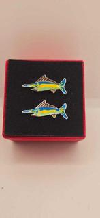 Manchetknopen van Marlijnvis in 925 sterling zilver -, Antiek en Kunst