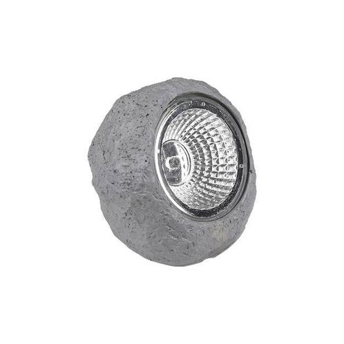 Solar LED lamp | Steen | 6500K | 8,5cm | Grijs, Tuin en Terras, Buitenverlichting, Waterbestendig, Led, Zonne-energie, 50 tot 250 watt