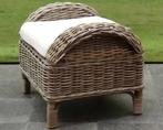 Naturel relax voetenbank 50x65xH43 cm wit, Tuin en Terras, Ophalen of Verzenden, Nieuw