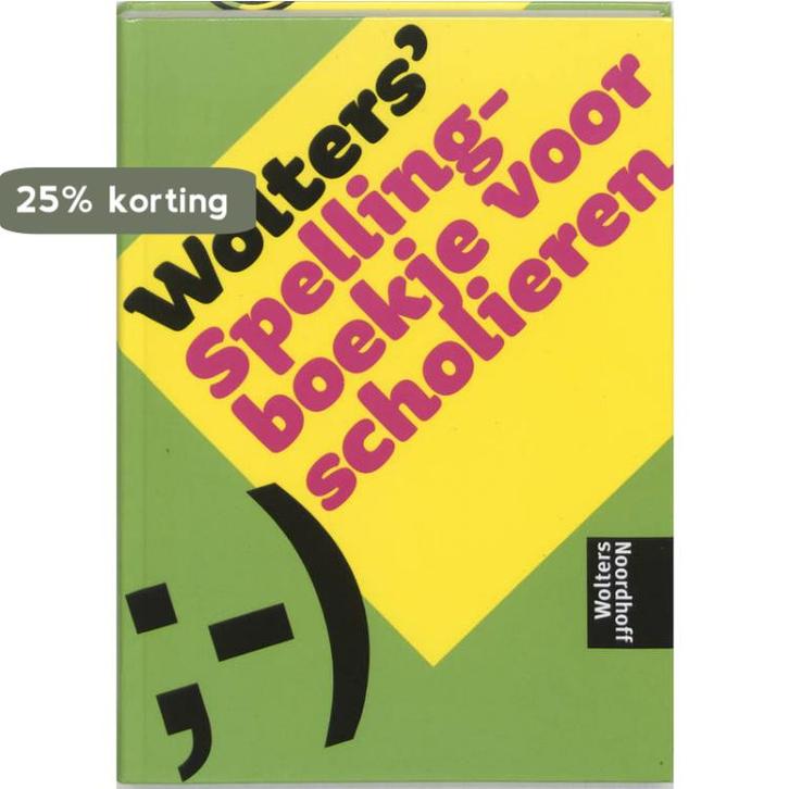 Wolters spellingboekje voor scholieren 9789001122355, Boeken, Woordenboeken, Zo goed als nieuw, Verzenden