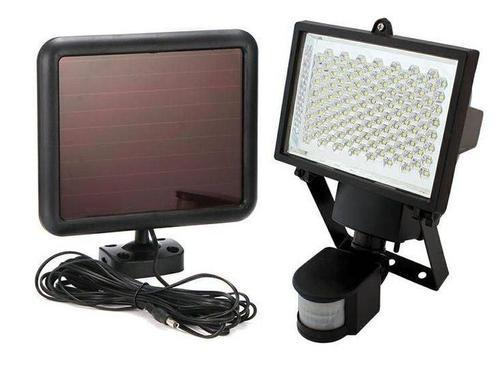 10W LED schijnwerper - Met zonnepaneel - 700 Lumen - Met, Tuin en Terras, Buitenverlichting, Ophalen of Verzenden