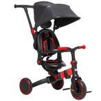 3-in-1 Kinderdriewieler, Driewieler, Loopfiets, Duwbeugel, D
