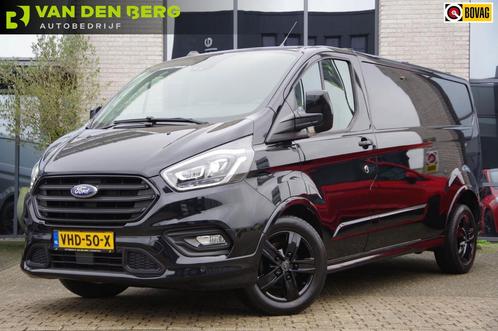 Ford Transit Custom 320 2.0 TDCI L2 SPORT, 185PK AUT. XENON,, Auto's, Bestelauto's, Onderhoudsboekje, Lease, Zwart, Automaat, Overige kleuren