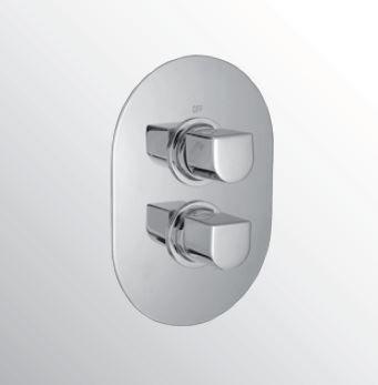 Huber Dado Cascade Inbouw thermostaatkraan douche chroom, Doe-het-zelf en Verbouw, Sanitair, Kraan, Nieuw, Chroom, Ophalen of Verzenden