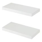 Wandplank Stranda set van 2 wit 40x17x3,5 cm [en.casa], Huis en Inrichting, Woonaccessoires | Wandplanken en Boekenplanken, Verzenden