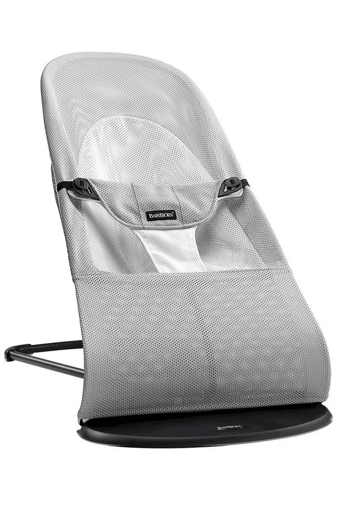 BABYBJÖRN Wipstoeltje Balance Soft - Mesh Zilver wit met zw, Kinderen en Baby's, Wipstoeltjes, Verzenden