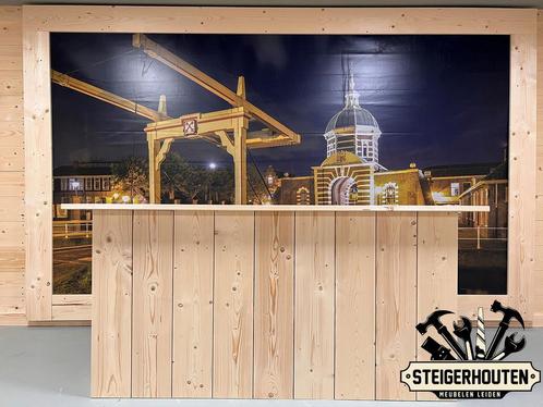Steigerhouten Toonbank / Balie, Zakelijke goederen, Kantoor en Winkelinrichting | Winkel en Inventaris, Ophalen of Verzenden