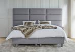 ACTIE! Boxspring Lissabon 180 200 Grijs, Verzenden, 180 cm, 200 cm, Nieuw