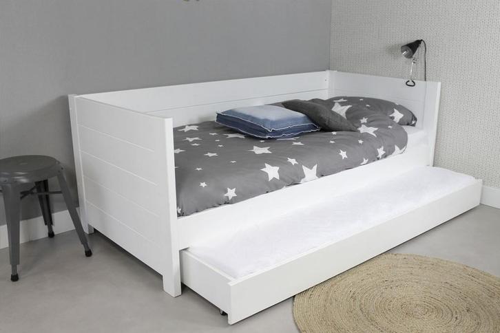 Rockwood® Bedbank Sam Wit met  2 lattenbodems  en, Kinderen en Baby's, Kinderkamer | Bedden, Nieuw, Ophalen of Verzenden