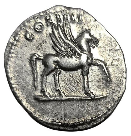 Romeinse Rijk. Domitian as Caesar. Denarius Rome 76-77 AD, Postzegels en Munten, Munten | Europa | Niet-Euromunten