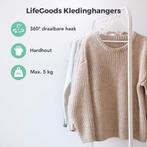 2dekans | LifeGoods Kledinghangers - Met Broeklat - Hardhout, Ophalen of Verzenden, Zo goed als nieuw
