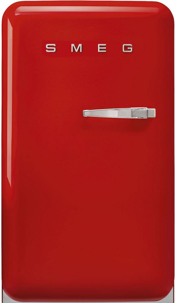 Smeg FAB10HLRD6 retor jaren 50 koelkast - rood - linksdraaie, Witgoed en Apparatuur, Koelkasten en IJskasten, 75 tot 100 liter
