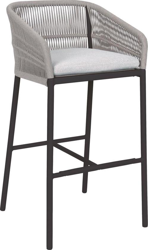 Stern nJella barkruk aluminium/koord inclusief kussenset -, Huis en Inrichting, Krukjes, Ophalen of Verzenden