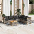 vidaXL 7-delige Loungeset met kussens poly rattan grijs, Tuin en Terras, Tuinsets en Loungesets, Verzenden, Nieuw, Rotan, Loungeset