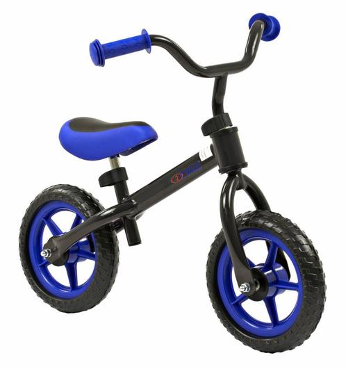 2Cycle Loopfiets - Zwart-BlauwLaagste prijs van NL, Kinderen en Baby's, Speelgoed | Buiten | Voertuigen en Loopfietsen, Loopfiets