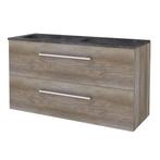 Badmeubelset BWS Salt 120x46cm Met Grepen 2 Lades Met, Ophalen of Verzenden, Nieuw, Chroom, Bad